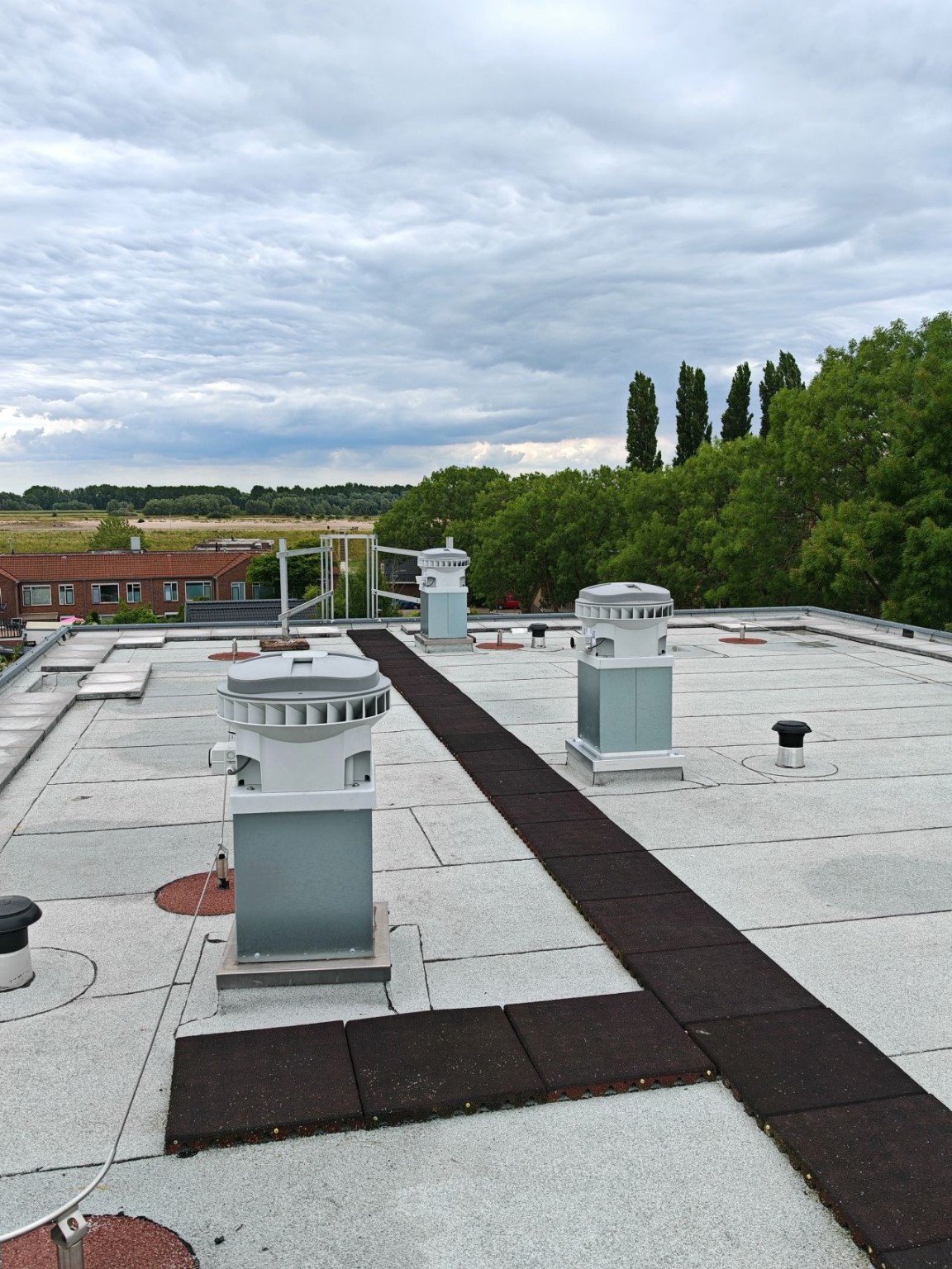 Dakventilatie op plat dak